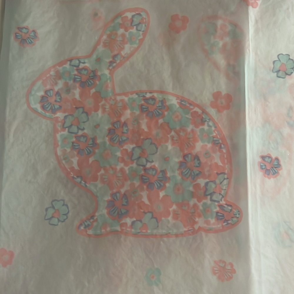Cute Bunny Towel Set in Pink and White with Shower Curtain - Picture 5 of 5